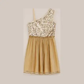 We Fashion Meisjes Off-shoulder Jurk Met Pailletten