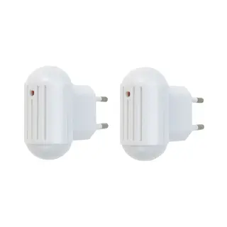 Ultrasone Muggen Bestrijder - 2x - Elektrisch 220-250V - Wit - Ongedierte Verjagen Met Hoge Tonen