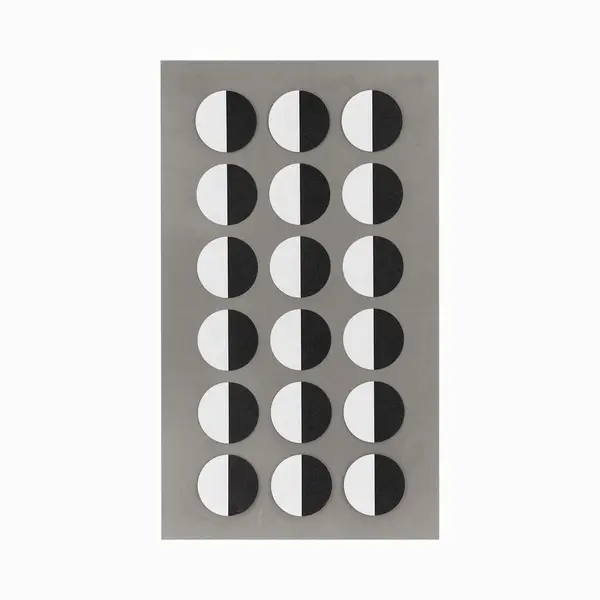 Rico Design Hobby Stickers - 144x Stuks - Rondjes Zwart/wit - Sticker Etiketten - D15 Mm - Oogjes - Kantoor - Scrapbook - Knutselmateriaal thumbnail