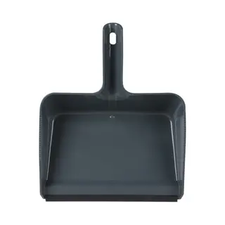 Urban Living Vuil Opvang Blik - Kunststof - Met Rubber Strip - 30 X 38 Cm - Donkerblauw - Stofblik - Voor Stoffer En Blik - Extra Groot