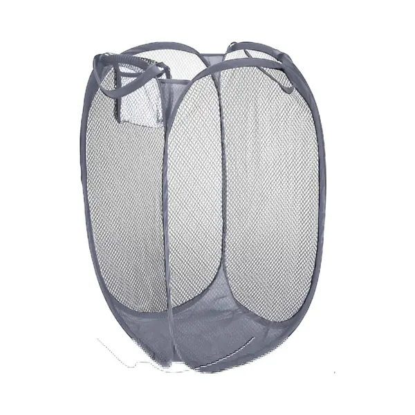 Wasmand Flexibel/opvouwbaar - Grijs - Nylon - 36 X 36 X 58 Cm - 64 Liter thumbnail