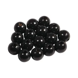 Rayher hobby materialen Rayher Hobby Kralen Van Hout Dia 10mm - 156x Stuks - Zwart - Diy Sieraden Maken - Kralen Rijgen