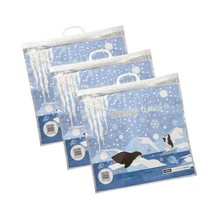 Papstar Draagtas Koeltas Voor Lunch En Flessen/voedsel - 3x - Frosty Times - 18 Liter - 52 X 52 Cm