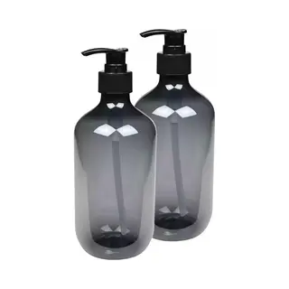 Benson Zeepdispenser - 2x - Blauwgrijs - 500 Ml - Zeeppompje - D7 X H19 Cm