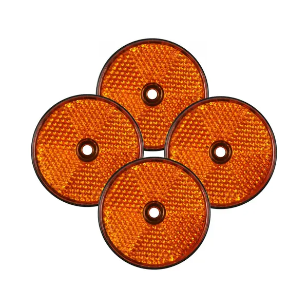 Benson Reflector - 4x - Oranje - Schroefbevestiging - 60mm - Rond thumbnail