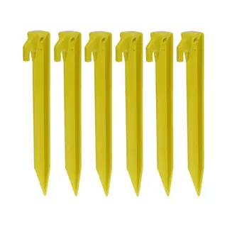 Redcliffs Tentharingen - Pennen - 24x - Geel - Kunststof - 23 Cm - Voor Diverse Ondergronden - Camping - Kamperen