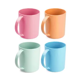 Plasticforte Onbreekbare Drinkbekers - Kunststof - 350 Ml - 8x Stuks - Kinderen - Mix Kleuren