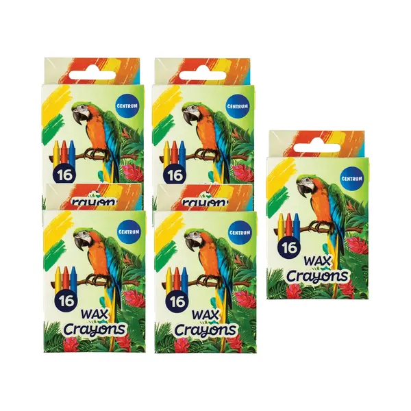 Centrum Waskrijtjes - 80x - Gekleurd - 9 Cm - Speelgoed/knutselen - Wax Krijtjes - Wascokrijtjes thumbnail