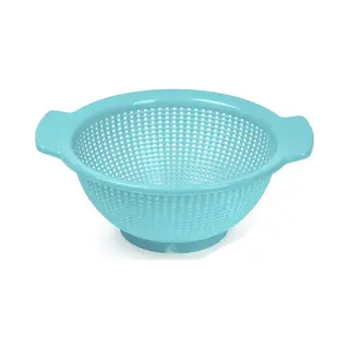 Plasticforte Keuken Vergiet - Zeef - Kunststof - D23 X H10 Cm - Blauw - Afgieten