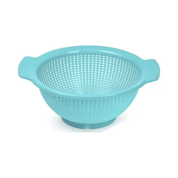 Plasticforte Keuken Vergiet - Zeef - Kunststof - D23 X H10 Cm - Blauw - Afgieten thumbnail