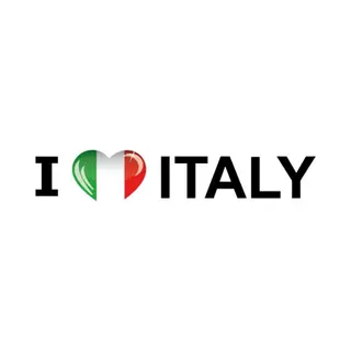 Bellatio Decorations Sticker - I Love Italy - 19 X 4 Cm - Italie - Landenthema