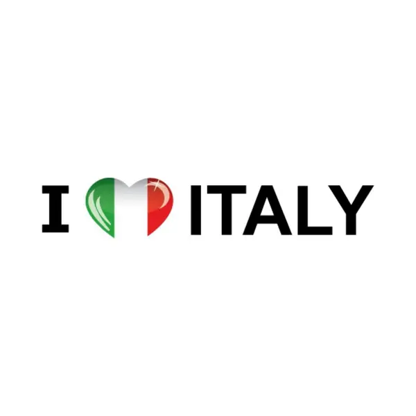 Bellatio Decorations Sticker - I Love Italy - 19 X 4 Cm - Italie - Landenthema thumbnail