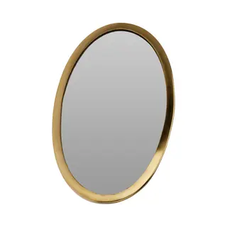 Home & Styling Spiegel - Ovaal - Goud - Moderne Look - Wandspiegel - 15 X 25 Cm