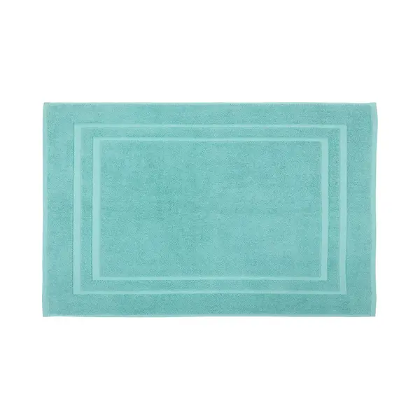 DoubleDry Hotel Badmat 50 X 80 Cm – 100% Katoen 1000 G/m2 – Zacht & Absorberend - Denimblauw thumbnail