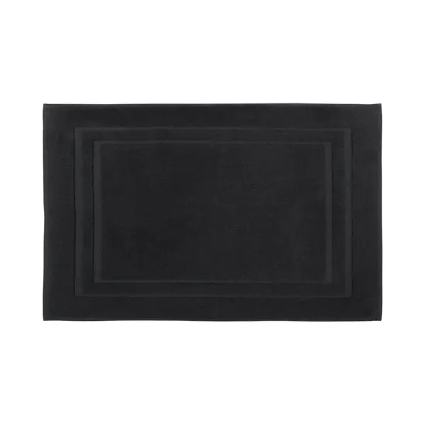 DoubleDry Hotel Badmat 50 X 80 Cm – 100% Katoen 1000 G/m2 – Zacht & Absorberend - Zwart thumbnail