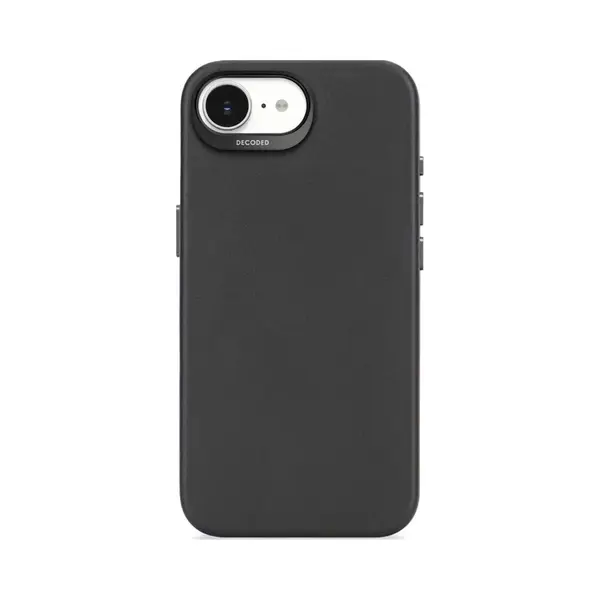 Decoded Leather Backcover – Schützende Lederhülle Für IPhone, MagSafe (Apple IPhone 16e), Smartphone Hülle, Schwarz thumbnail