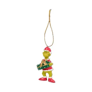 The Grinch Kersthanger - Ornament - 10cm - Kerstornament - Kerstbal - Kerst - Kerstversiering - Polyresin - Cadeautip