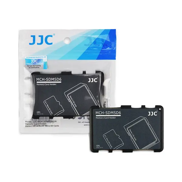 Jjc Mch-SDMSD6 Geheugenkaart Houder – Compacte Bescherming Voor Sd & MicroSD Kaarten. Memorycard Holder. thumbnail