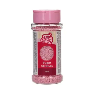 FunCakes Sugar Strands - Roze - 80g - Sprinkles - Eetbare Taartdecoratie