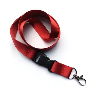 Ecorare® - 5 Stuks Sleutelkoord - Kliksluiting - Lanyard - Keycord - Bordeauxrood - 50 Cm