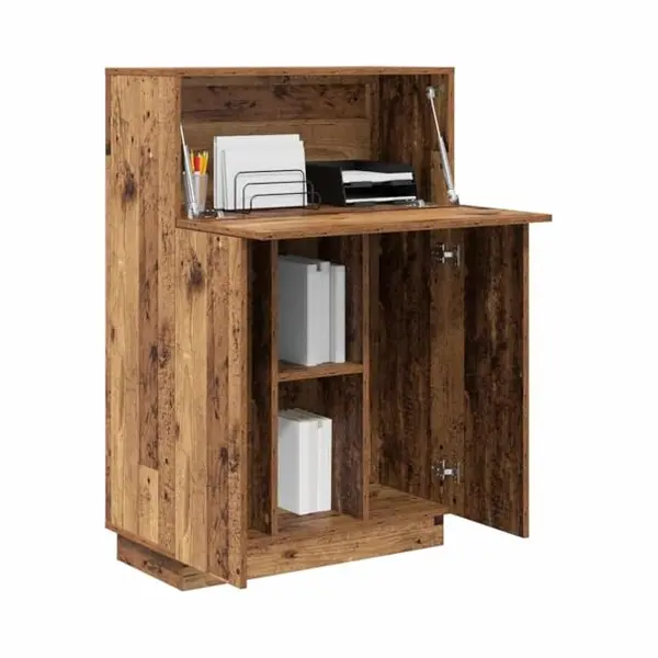 VidaXL Schreibtisch Altholz 71, 5 X 31, 5 X 106, 5 Cm Holzwerkstoff, Moderner Rechteckiger Schreibtisch, Kompakter Home-Office-Arbeitsplatz, thumbnail