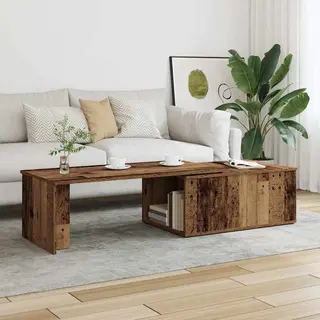 Coffee Table Old Wood 150x50x35 Cm Engineered Wood Vidaxl