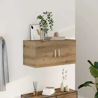 VidaXL Wandkast 80x39x40 Cm Bewerkt Hout Artisanaal Eikenkleurig
