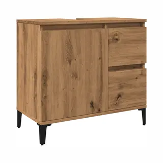 Sink Cabinet Artisan Oak 65x33x60 Cm Engineered Wood Vidaxl