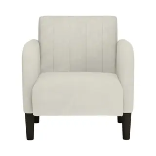Sessel Mit Armlehnen Creme 54 Cm Samt Vidaxl