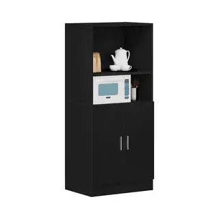 VidaXL Küchenschrank Schwarz 57x41, 5x131, 5 Cm Holzwerkstoff, Schrank, Küchenzeile, Beistellschrank, Vorratsschrank, Geschirrschrank, Sideboard