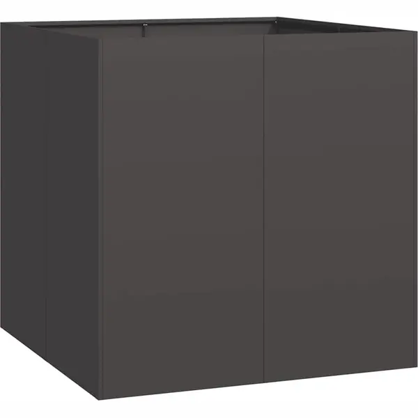 Planter Black 80x80x80 Cm Steel Vidaxl thumbnail