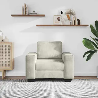 Sessel Creme 60 Cm Samt Vidaxl