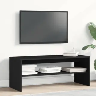 VidaXL Tv-Schrank Schwarz 100x40x40 Cm Holzwerkstoff, Tv-Möbel, Tv-Board, Tv-Sideboard, Tv-Ständer, Tv-Bank, Fernsehschrank, Fernsehtisch