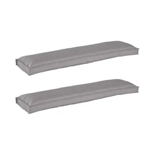 Pallet Kissen Set 2 Pcs Grau 150 X 40 X 8 Cm Oxford Stoff Vidaxl