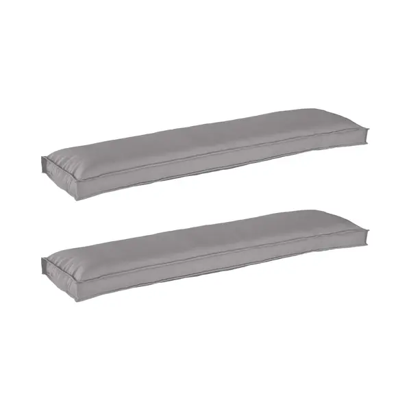 Pallet Kissen Set 2 Pcs Grau 150 X 40 X 8 Cm Oxford Stoff Vidaxl thumbnail