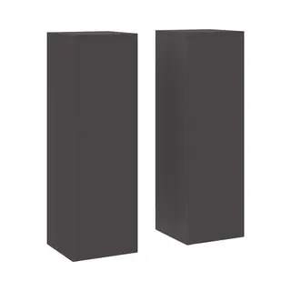 Vidaxl - Plant Stands 2 Pcs Black 24 X 24 X 75 Cm Steel