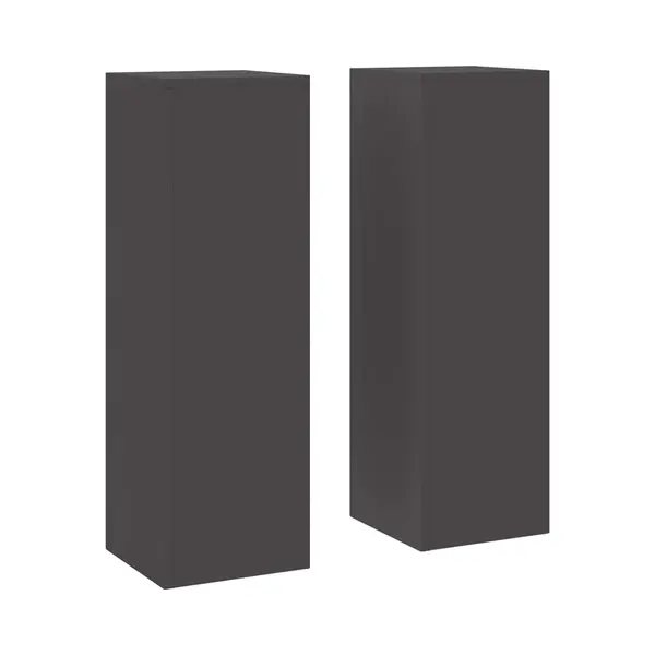 Vidaxl - Plant Stands 2 Pcs Black 24 X 24 X 75 Cm Steel thumbnail