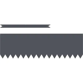 Lawn Edgings 10 Pcs Anthracite 100 X 0.5 X 30 Cm Steel Vidaxl