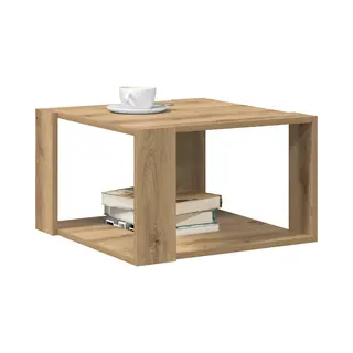 VidaXL Couchtisch Artisan-Eiche 51, 5 X 51, 5 X 30 Cm Holzwerkstoff, Stilvoller Couchtisch Für Das Wohnzimmer, Moderner Quadratischer Tisch,