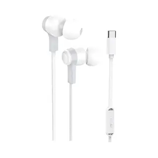 Golden Sound Wired Earbuds - Silikon-Ohrstöpsel - Ohrhörer Mit Kabel Und Mikrofon Usb-C-Anschluss - Weiß