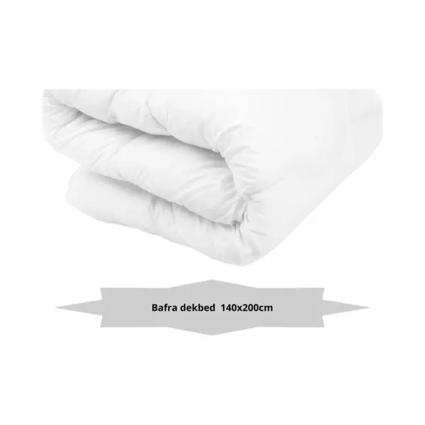 Bafra - Ultra Soft Dekbed - All Year Dekbed - 140x200 Cm - 1 Persoons - Anti Allergie - Wasbaar - Wit - Alle Maten Beschikbaar thumbnail