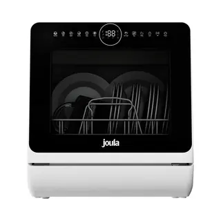 Joula Mini Vaatwasser Met Waterreservoir - 8 Wasprogramma's - 5 Couverts - Kleine Smalle Vrijstaande Afwasmachine - Camping - Wit