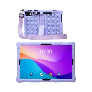 TinyPlay Kindertablet Maxi V2 - Android 14 - 10 Inch - 64GB+64SD - 4GB+4GB Virtual Ram - 6000 MAh Batterij - Ouderlijk Toezicht - Kindertablet Vanaf 3