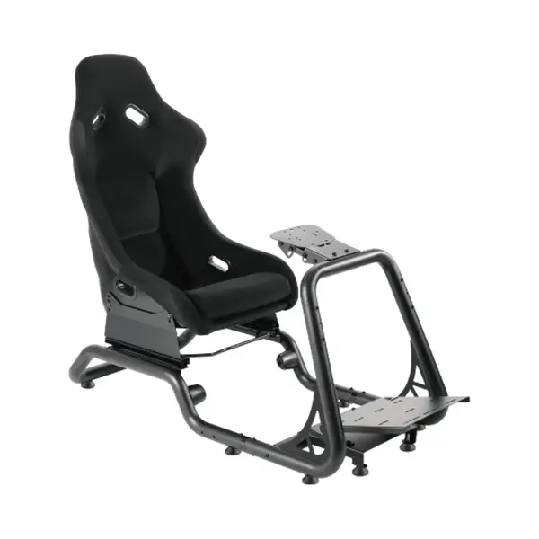 Rebblers® Simr 800 Sim Racing Cockpit + Gearshift Holder - Racestoel - Fiberglass Kuipstoel - Volledig Verstelbaar - Zwart thumbnail