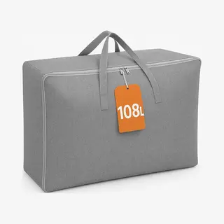 Meubelsvanjoep Opbergzak Organizer - Opbergtas En Organiser Voor Dekbed En Kleding - Opvouwbaar - Grijs 70 X 50 X 30 Cm - Opbergdoos - Opbergbox