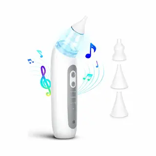 Gatson Baby Neusreiniger - Compact & Stil - Met Melodietje - Snoetenpoetsers - Neuszuiger Baby - Neuspeer - Elektrisch - Snotzuiger