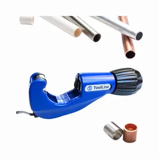 ToolLine® - Pijpsnijder - Met Ontbramer - Bereik 3 Tot 35 Mm - 1/8 Tot 1 3/8 - Buizenknipper - Buizensnijder Voor Staal - Pijpsnijder Koper - Tl-0335