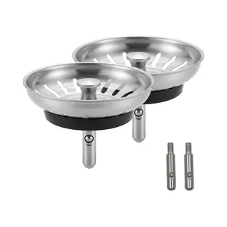 Lumivéra® - Gootsteen Zeef Afvoerstop Voor De Keuken 80 Mm - Korfplug - Afvoerplug - Universeel - Gootsteen Zeef - Gootsteen Zeven - Zeef -