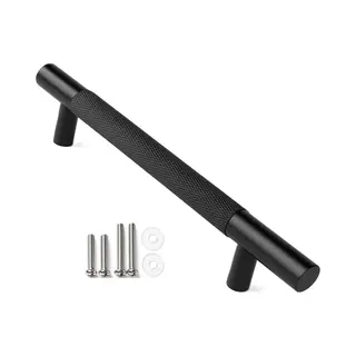 Msqdesign- Handgrepen Zwart - Handgreep Zwart 192mm - Handgrepen Kast - Meubelgrepen - Keukengreep Zwart - Kastgrepen - Handgrepen Keukenkastjes -