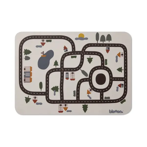 Blooom® - Placemat Voor Baby's En Kinderen - Herbruikbaar En Duurzaam - Vlek- En Waterafstotende Placemat En Knutselmat - Stad - Xl thumbnail